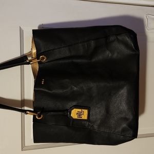 Lauren Ralph Lauren Pebbled Leather Tote